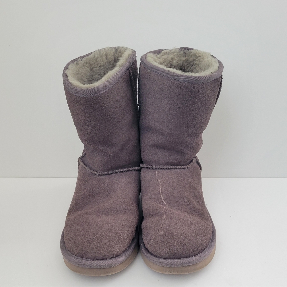 Cozy Purple Suede Boots